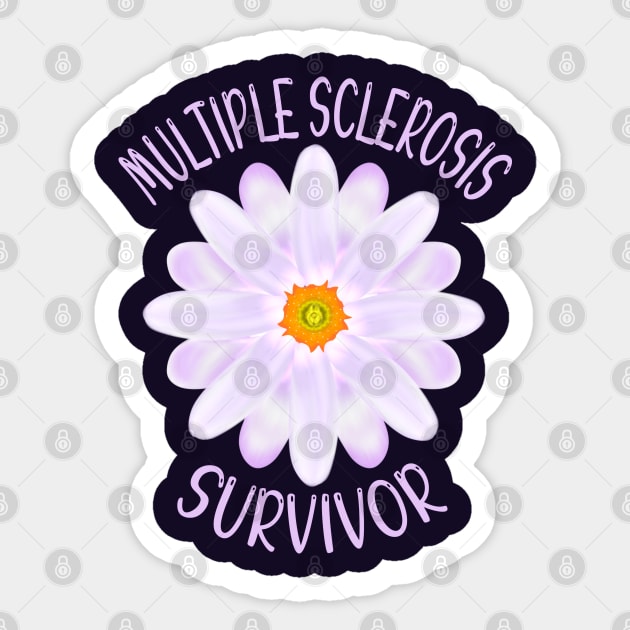 Multiple Sclerosis Survivor Sticker by MoMido